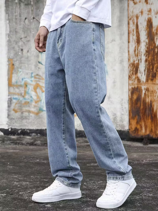 Men’s Retro Y2K Faux Denim Pants