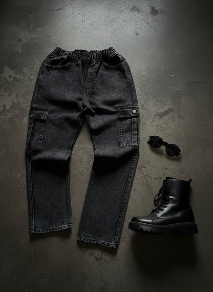 Denim Cargo Pant – Streetwear Utility Jeans