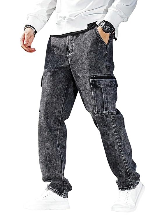 Denim Cargo Pant – Streetwear Utility Jeans