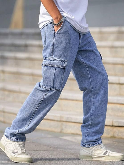 Denim Cargo Pant – Streetwear Utility Jeans