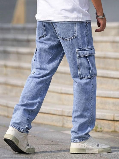 Denim Cargo Pant – Streetwear Utility Jeans